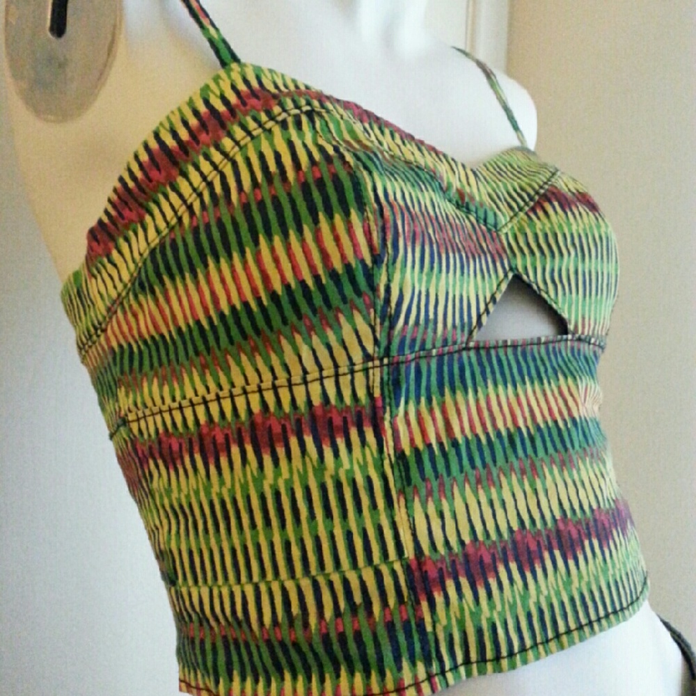 ☀️ Silence + Noise Rasta Multicolor Adjustable Strap Sz S